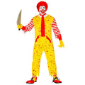 "McKILLER CLOWN" (Overall, Strümpfe ohne Füße, Schal) – Vorderansicht