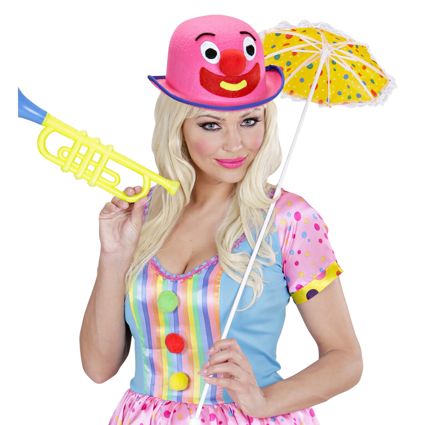 "MELONE CLOWN" aus Filz - rosa und gelb sortiert – Ansicht 5