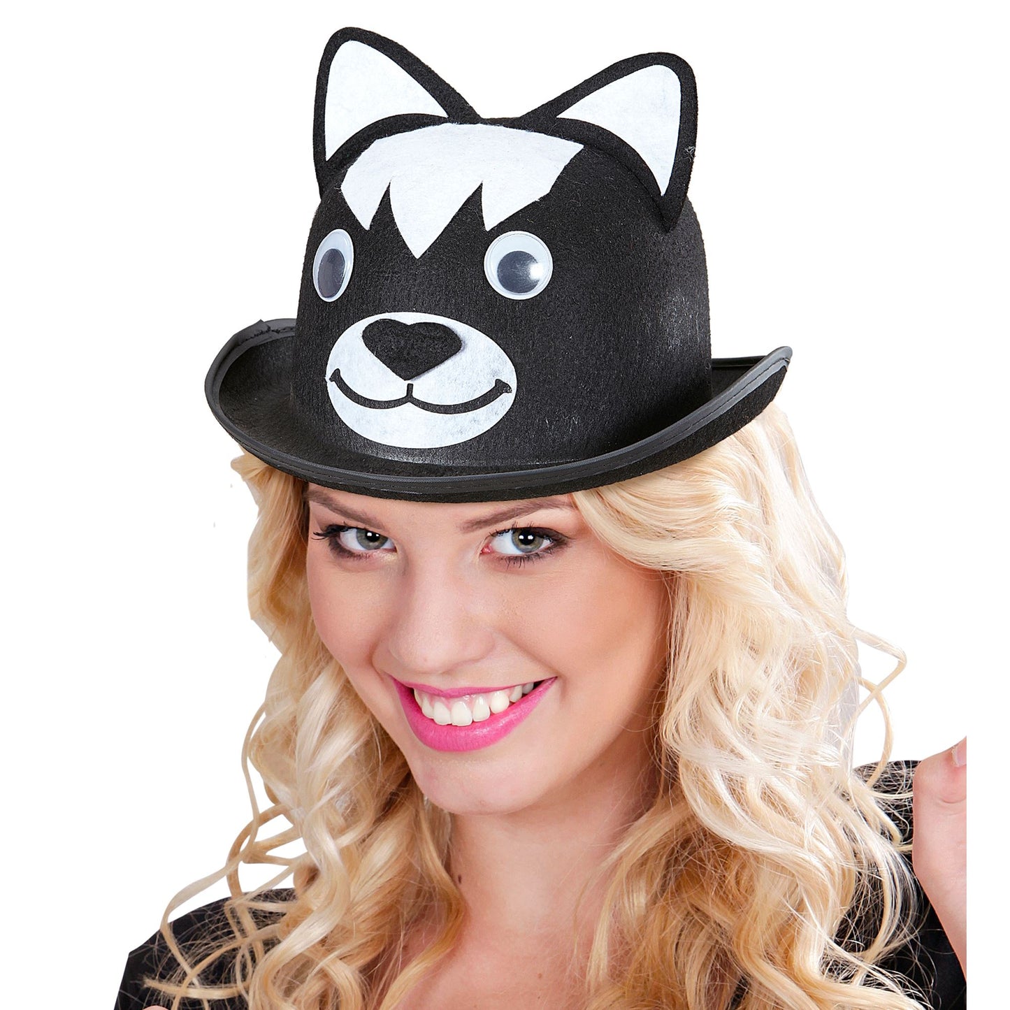 "MELONE KATZE" Filz – Detailansicht
