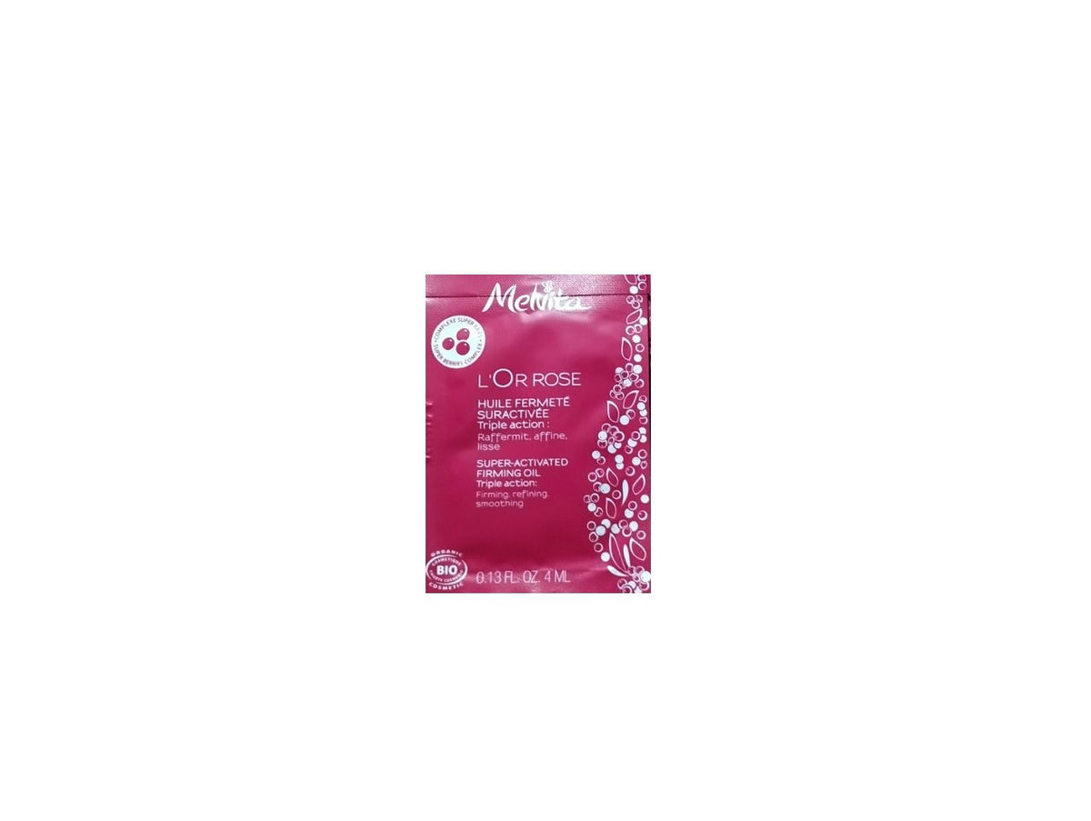 Melvita, L'or Rose, Bio, Festigung, Körperöl, Für Arme, Brust, Bauch, Hüften & Oberschenkel, 4 ml *Tester