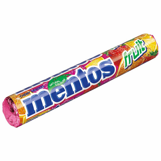 mentos Fruit 3x38g Multipack mit 3 Rollen Kaudragees mit Fruchtgeschmack