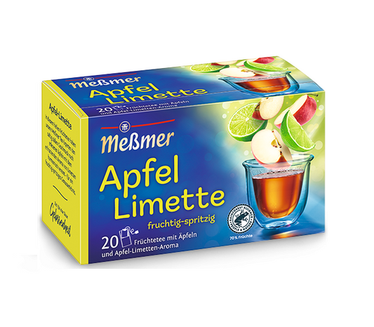 Messmer Apfel-Limette Tee 20 Beutel Packung