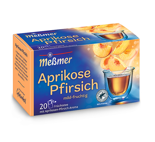 Messmer Aprikose Pfirsich 20er Früchtetee - Candyshop.ch