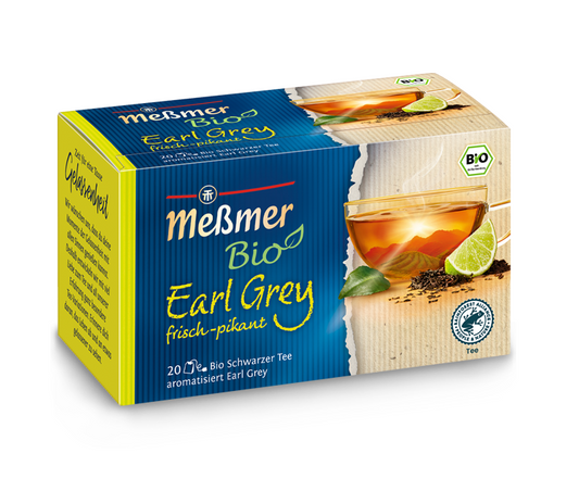 Messmer Bio Earl Grey Bio Schwarzer Tee mit Bergamotte-Aroma