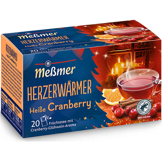 Messmer Herzerwärmer Früchtetee mit Cranberry Glühwein-Geschmack