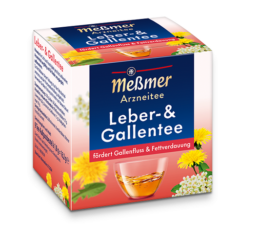 Messmer Leber & Gallentee pflanzlicher Tee 20 Beutel