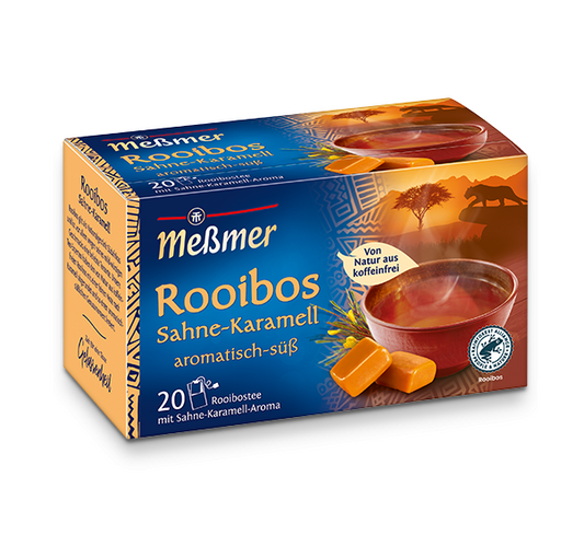 Messmer Rooibos Sahne Karamell Rooibostee mit Karamell-Sahne-Aroma