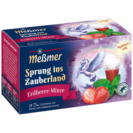 Messmer Sprung ins Zauberland Erdbeere-Minze 18er Pack Tee