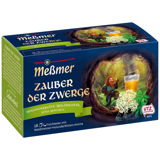 Messmer Zauber der Zwerge Holunderblüte Waldmeister Tee 18er Pack - Detailbild