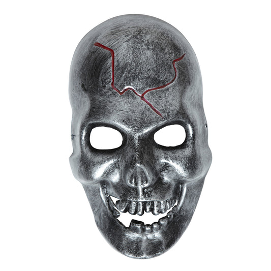 "METALLOPTIK TOTENKOPFMASKE" – Vorderansicht