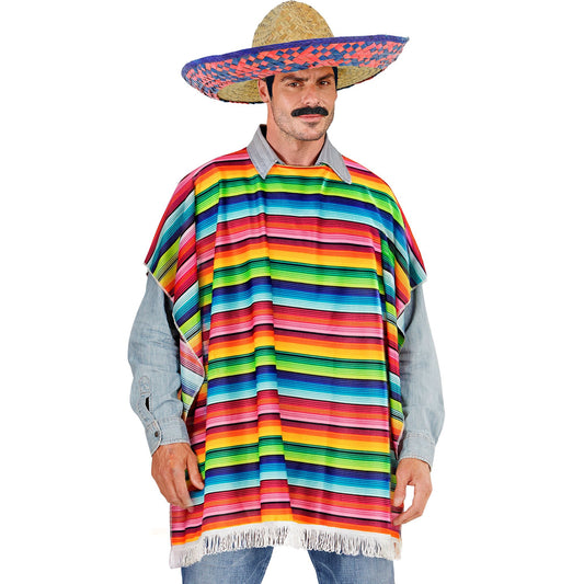 "MEXIKANER" (Poncho, Sombrero) – Vorderansicht