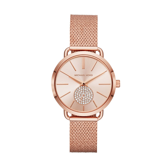 MICHAEL KORS PORTIA MK3845 Only Time Armbanduhr 37 mm Gold ansicht-2