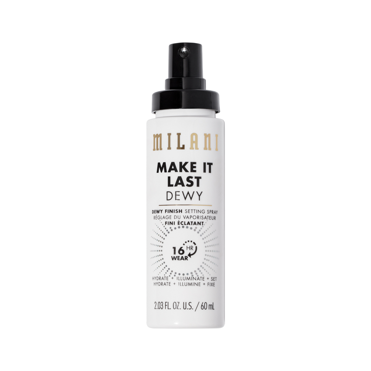 Milani Milani, Make It Dewy, Erleuchtend, Fixierspray, 60 ml Regular
