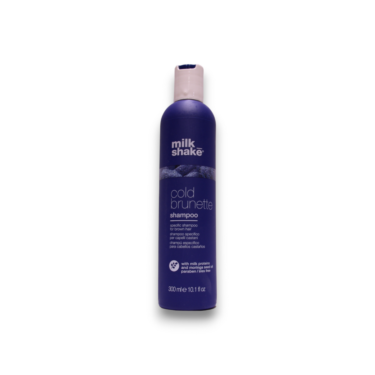 Milk Shake, Cold Brunette, Moringaöl, Haarshampoo, Entfernen Sie warme Töne – Rot/Orange, 300 ml