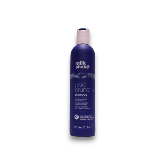 Milk Shake Milk Shake, Cold Brunette, Moringaöl, Haarshampoo, Entfernen Sie warme Töne – Rot/Orange, 300 ml Regular
