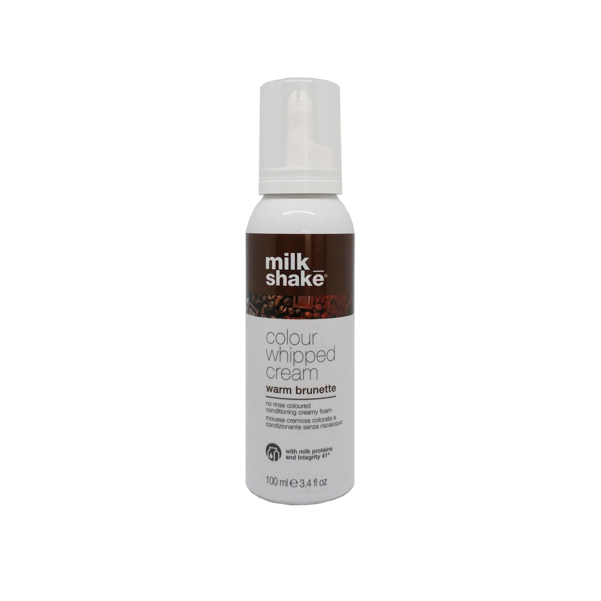 Milk Shake Milk Shake, Colour Whipped Cream, Biologische Fruchtextrakte, Leave-In Haarfarben-Mousse, Warm Brunette, 100 ml Re