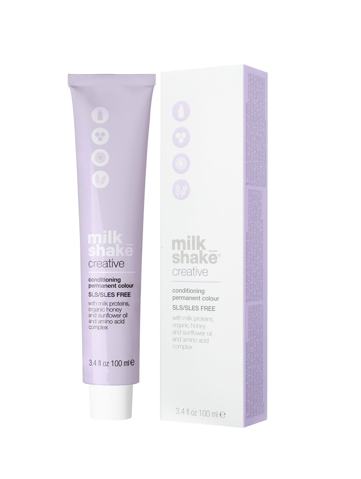 Milk Shake, Creative, Ohne SLS/SLES, Permanente Haarfarbe, 8.018NA Natural Ash Light Blond, 100 ml