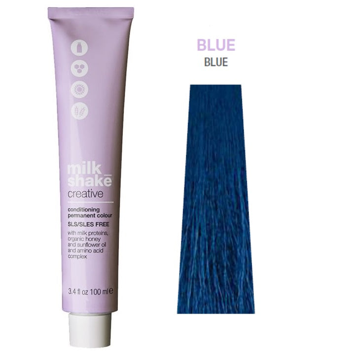 Milk Shake Milk Shake, Creative, Ohne SLS/SLES, Permanente Haarfarbe, .1.A Blue, 100 ml Regular