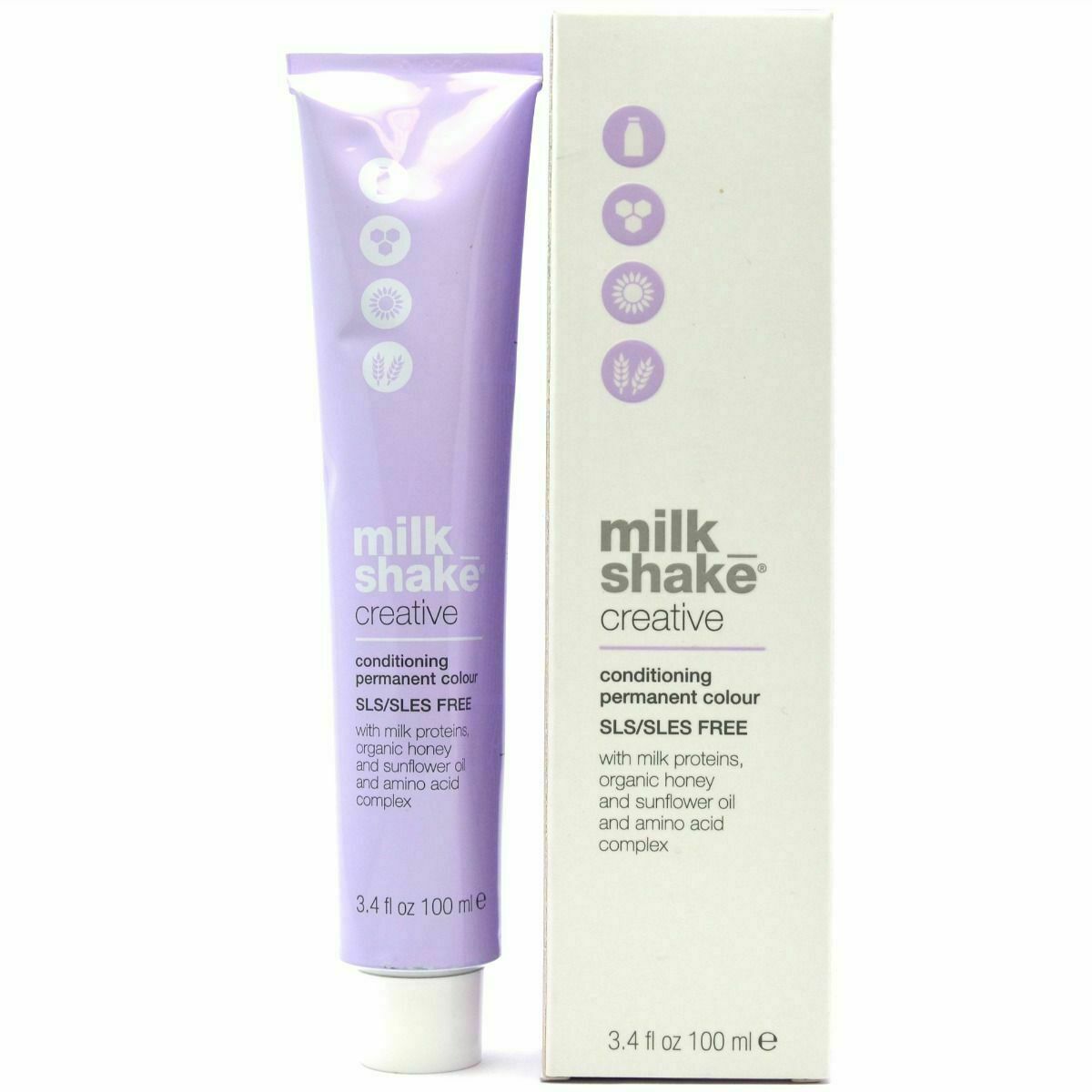 Milk Shake Milk Shake, Creative, Ohne SLS/SLES, Permanente Haarfarbe, 8.138AG Ash Gold Light Blonde, 100 ml Regular