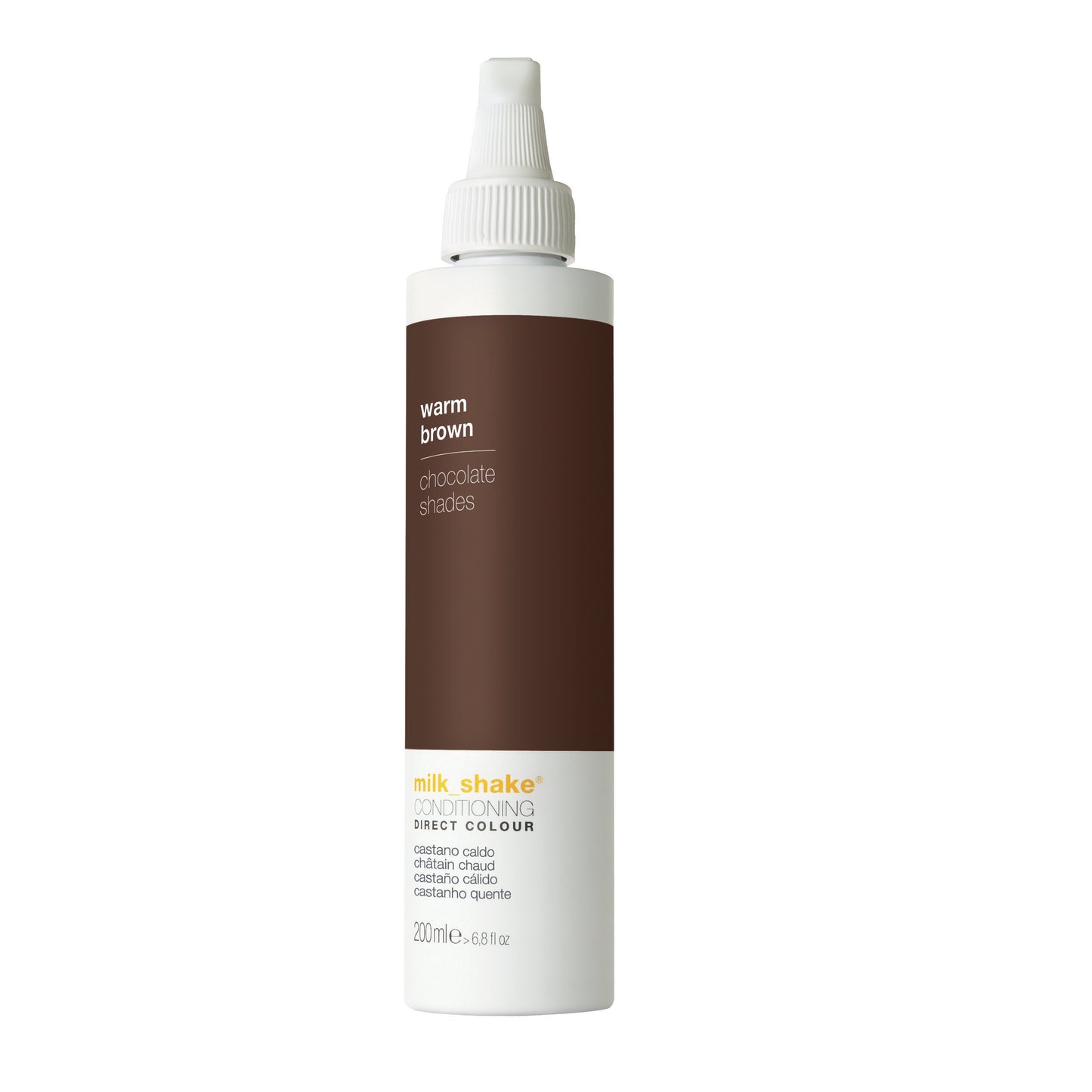 Milk Shake Milk Shake, Direct Colour, Ammoniakfrei, Haarfarben-Conditioner, Warm Brown, 200 ml Regular