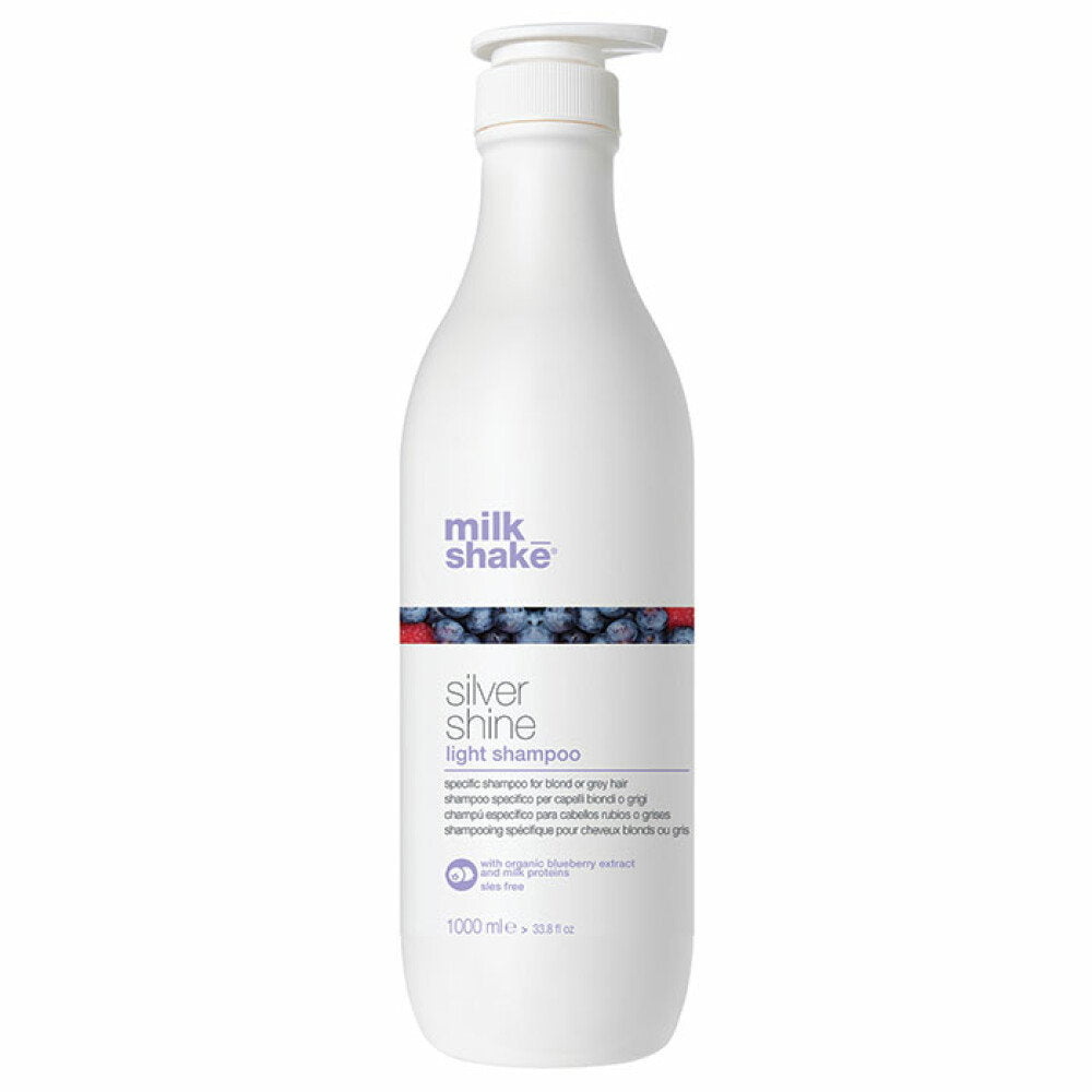 Milk Shake Milk Shake, Silver Shine Light, Sulfatfrei, Haarshampoo, Zur Neutralisierung von Gelbtönen, 1000 ml Regular