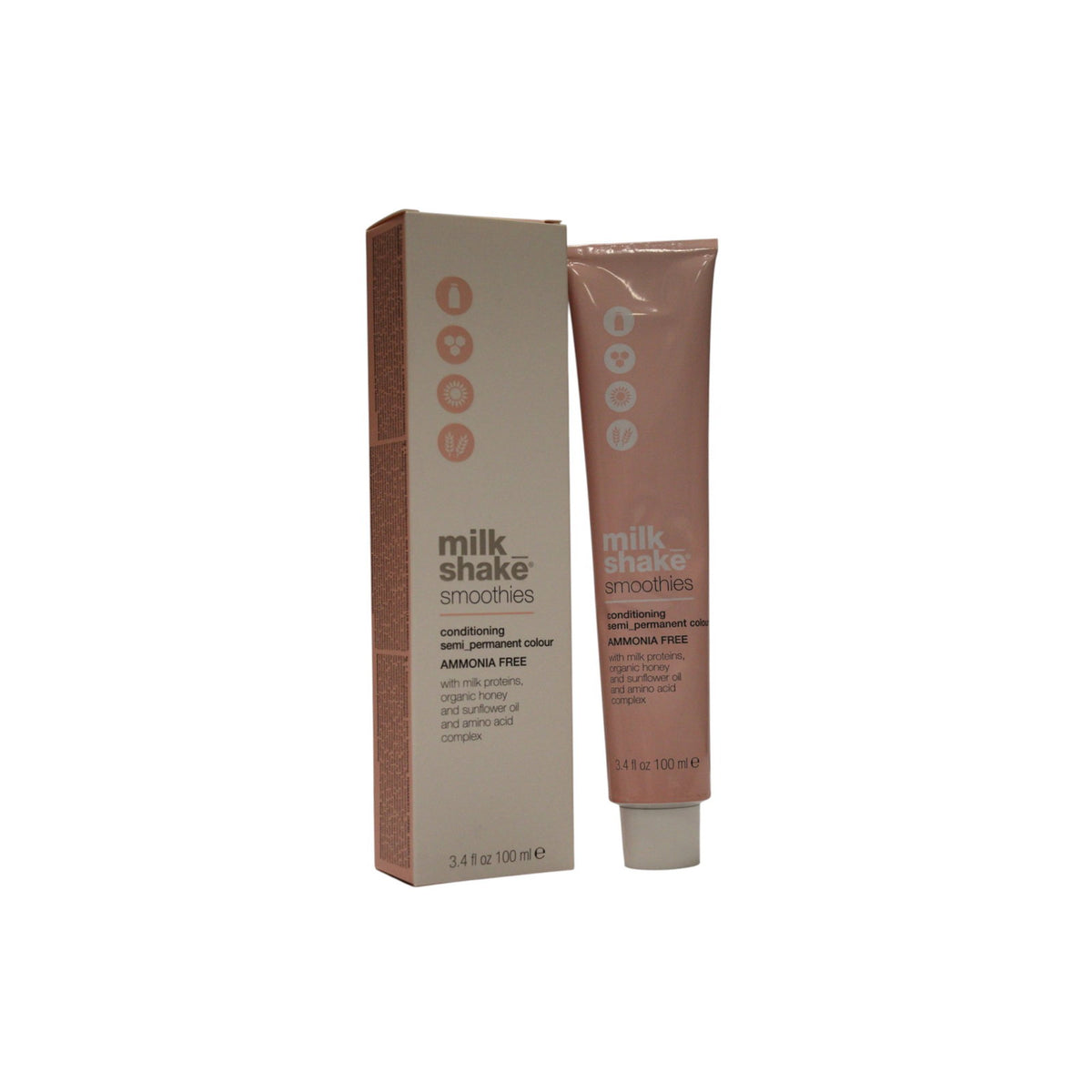 Milk Shake, Smoothies, Semi-permanente Haarfarbe, 6.81 Moka Ash Dark Blonde, 100 ml