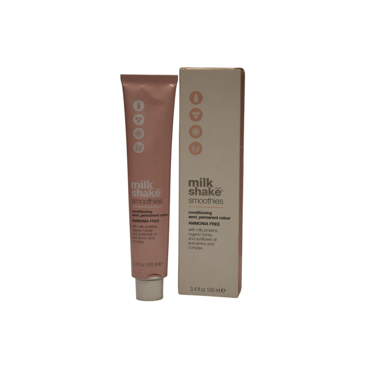 Milk Shake, Smoothies, Semi-permanente Haarfarbe, 8.71 Light Blonde Ash Red, 100 ml