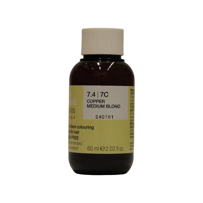 Milk Shake, The Gloss Acidic pH, Demi-permanente Haarfarbe, 7.4 Biondo Rame, 60 ml