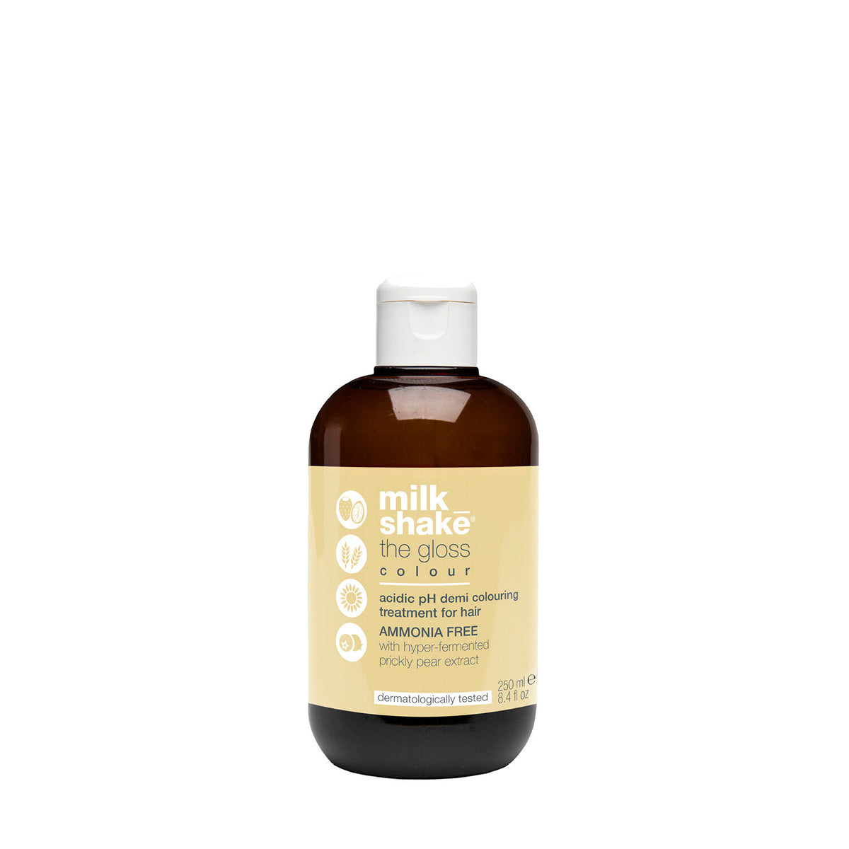 Milk Shake, The Golss Acidic pH, Demi-permanente Haarfarbe, 4 Castano, 60 ml