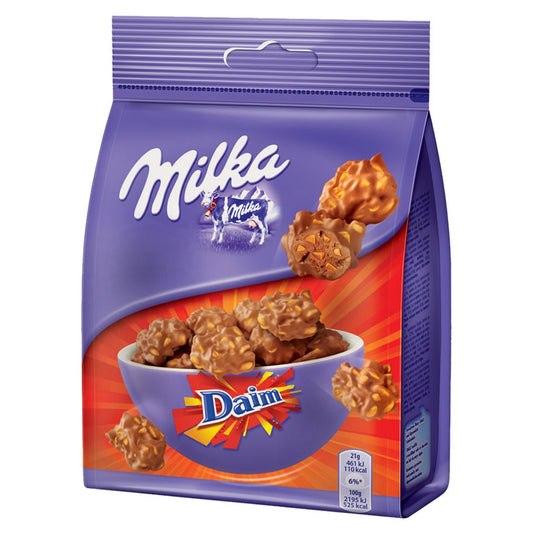 Milka Snax Daim 145g Alpenmilchschokolade Snack