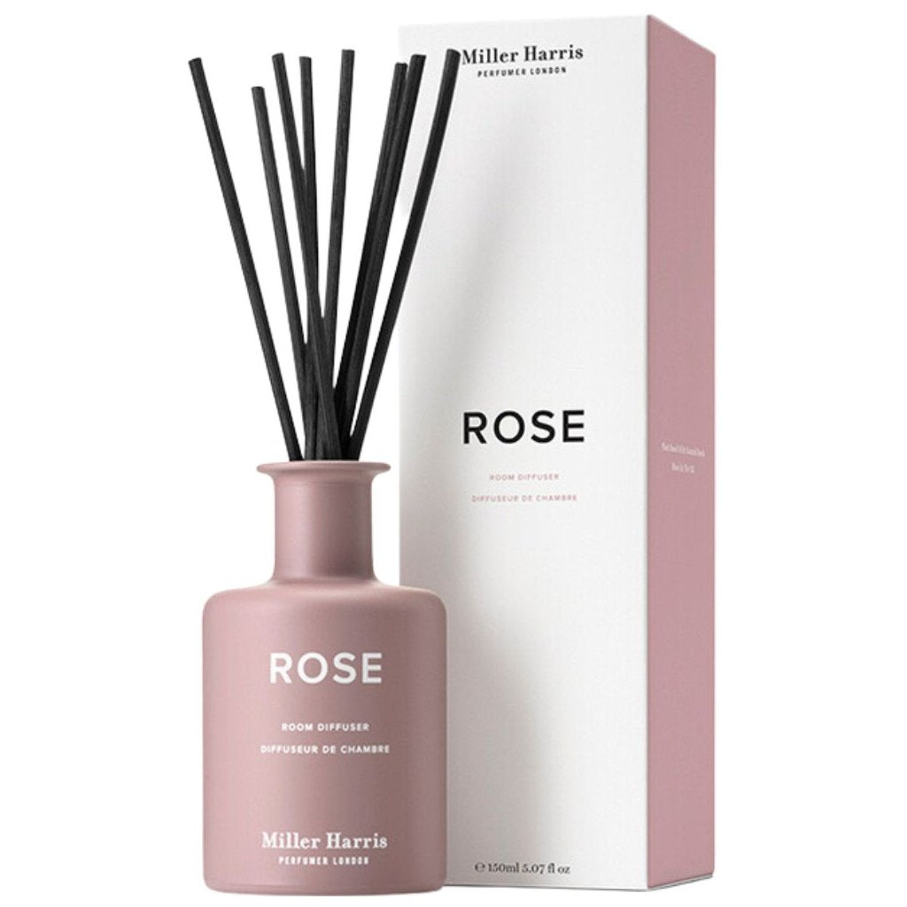 Miller Harris, Rose, Stock, Aroma-Rattanstäbchen-Diffusor