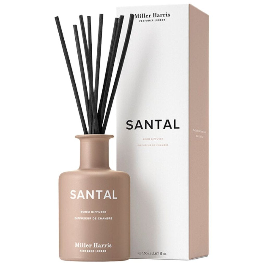 Miller Harris, Santal, Stock, Aroma-Rattanstäbchen-Diffusor