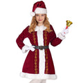 "MISS CLAUS" (Kleid, Gürtel, Hut) – Vorderansicht