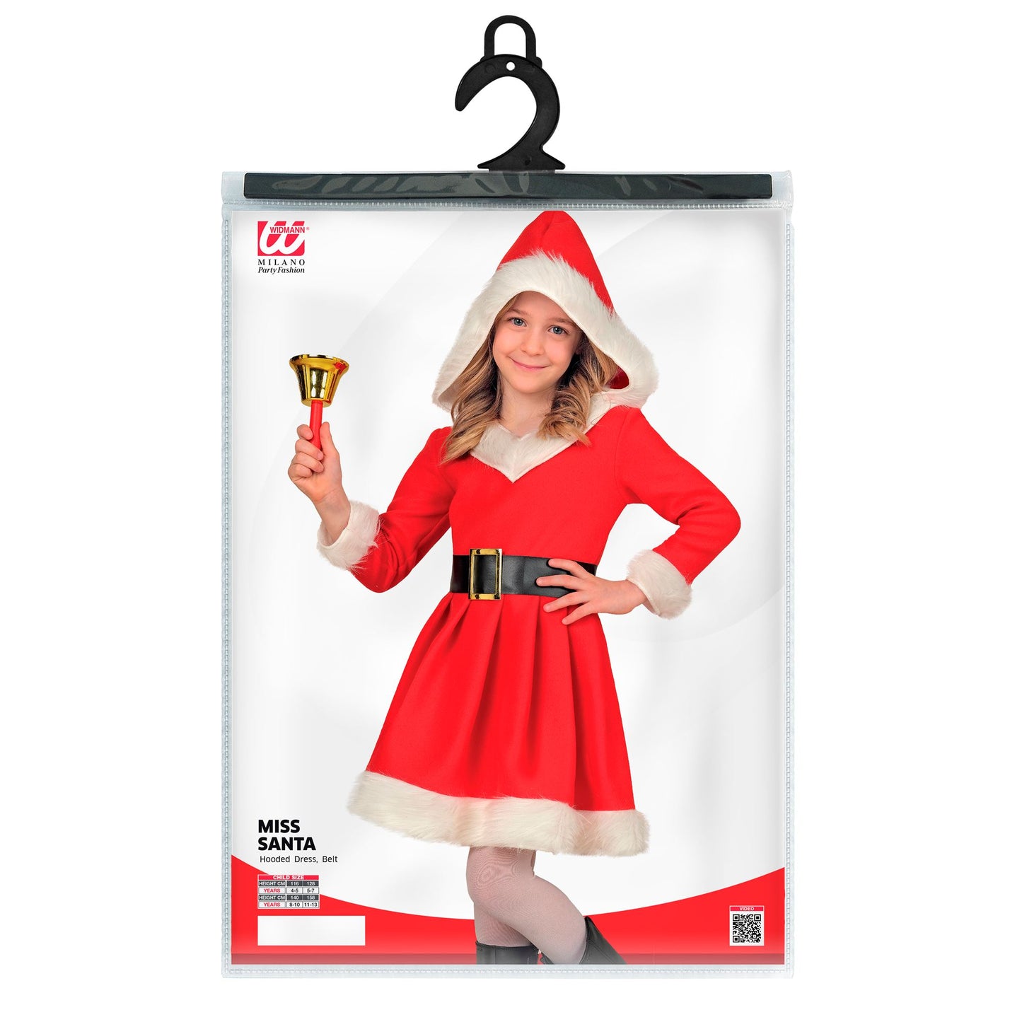 "MISS SANTA" (Kleid mit Kapuze, Gürtel) – Ansicht 5