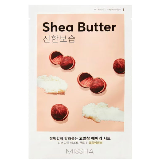 Missha Missha, Airy Fit Shea Butter, Hydratation, Gesichtsmaske, Für das Gesicht, 19 g Regular