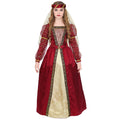 "MITTELALTER PRINZESSIN" (Kleid mit Unterrock & Reifrock, Kopfschmuck mit Schleier) – Vorderansicht
