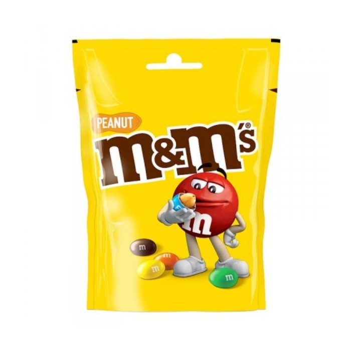 M&M´s Peanut 200 g - Knusprige Erdnüsse in Milchschokolade mit Zuckerglasur MHD:08/2026