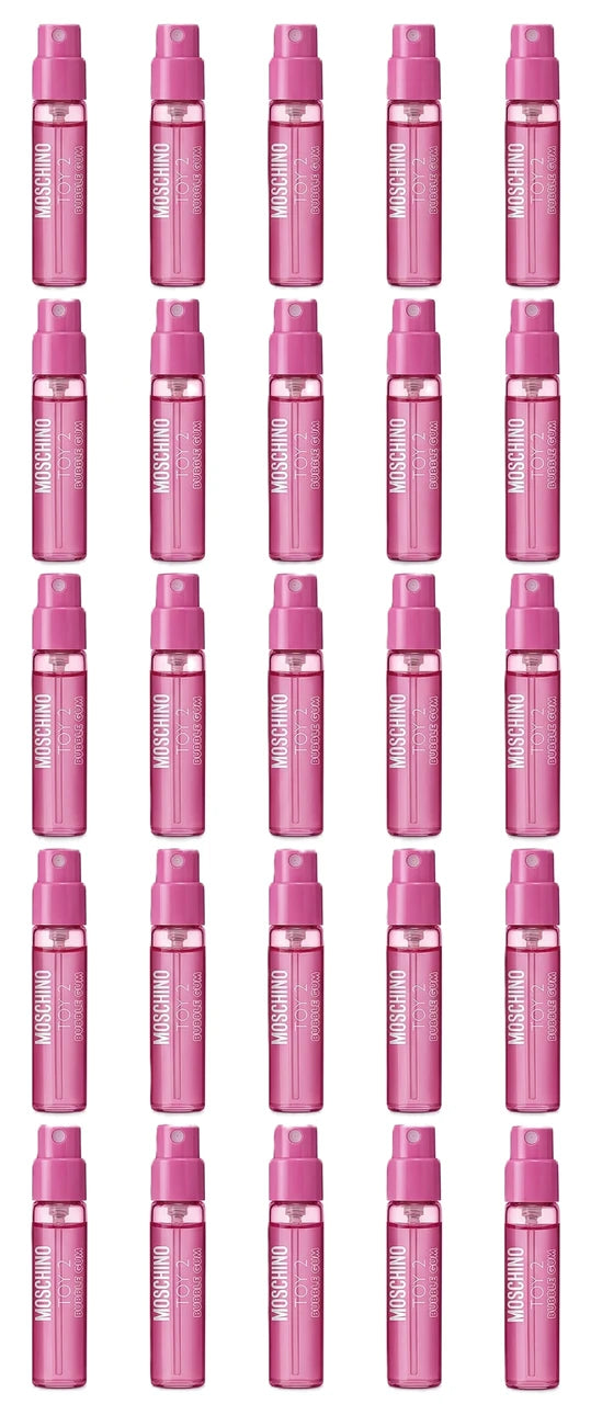 MOSCHINO TOY 2 BUBBLE GUM VIAL EDT PACK 25 X 1 ML