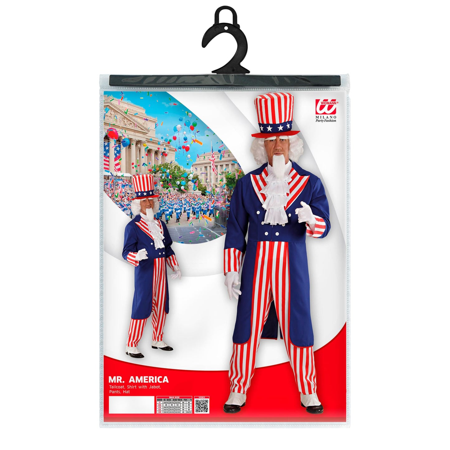 "MR. AMERICA" (Frack, Hemd mit Jabot,Hosen, Hut) – Ansicht 3