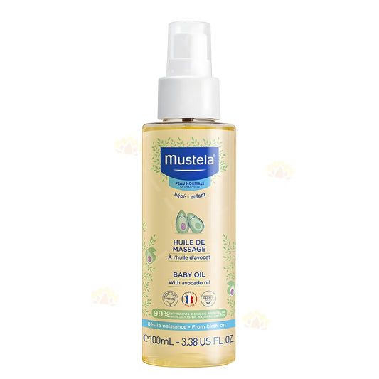 Mustela Mustela, Baby, Avocadoöl, Massageöl, 100 ml Regular
