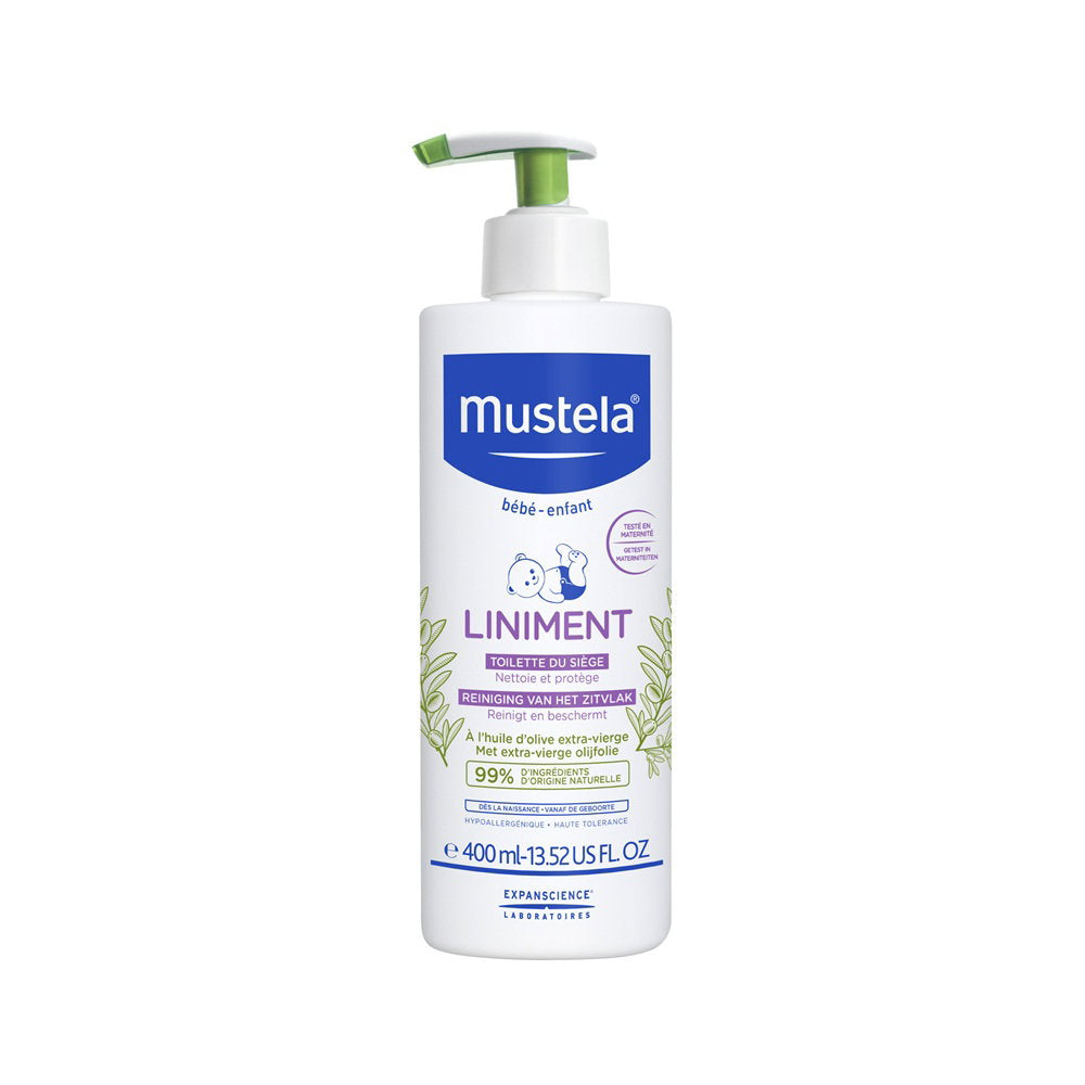 Mustela Mustela, Liniment, Reinigung, Hydratation, Körperlotion, Diaper Area, 400 ml Regular
