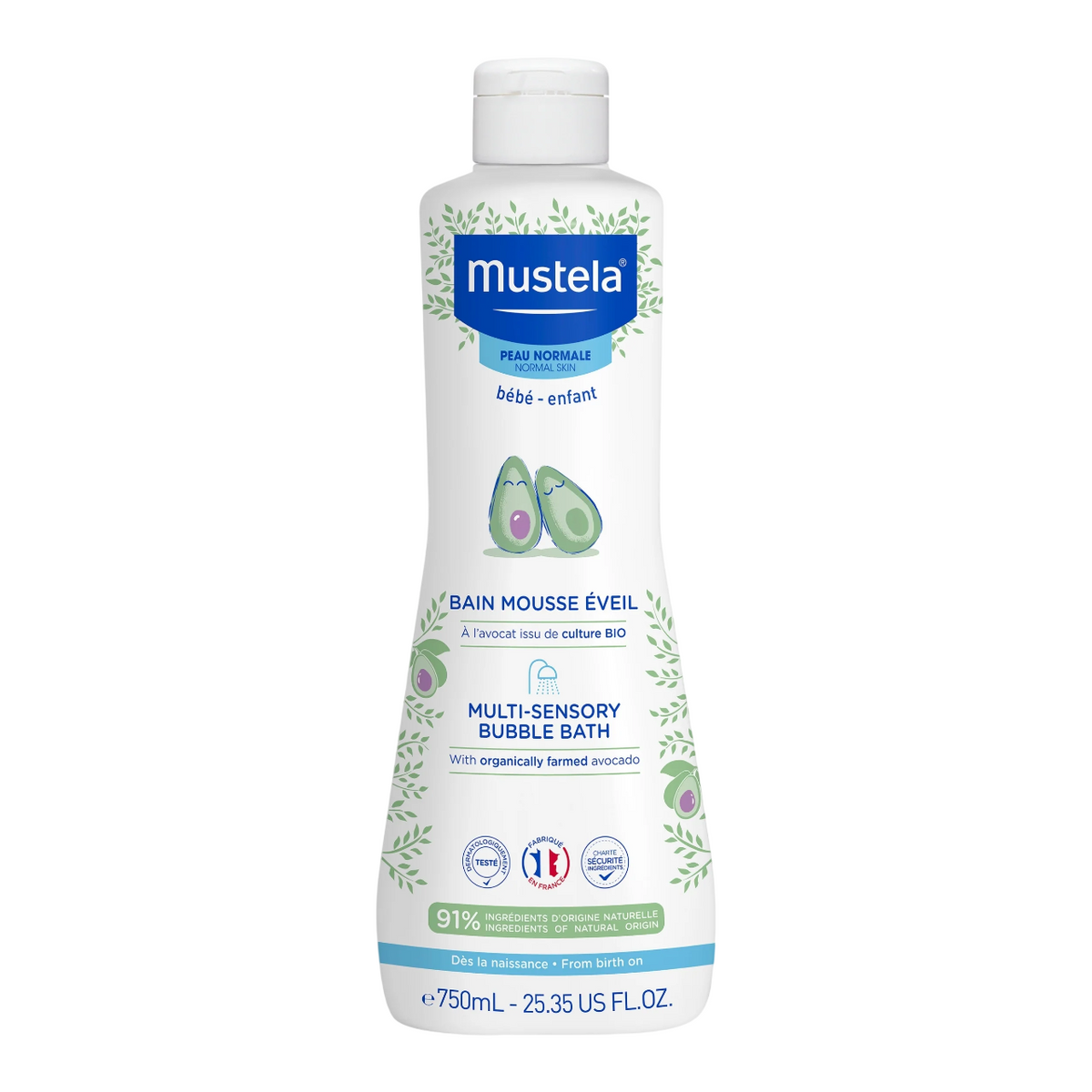 Mustela Multi-Sensory Avocado Reinigungsschaum 750 ml