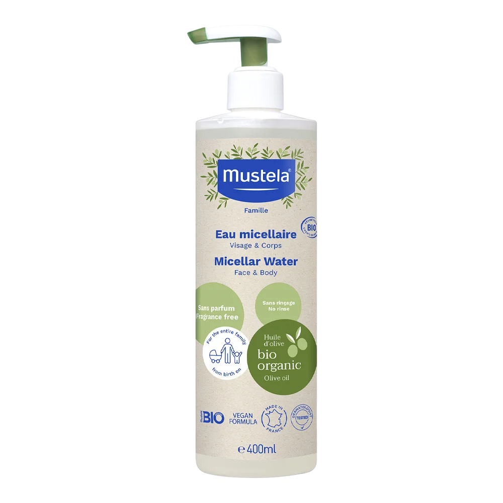Mustela, Mustela, Bio, Sanfte Reinigung, Mizellenwasser, Alle Hauttypen, 400 ml