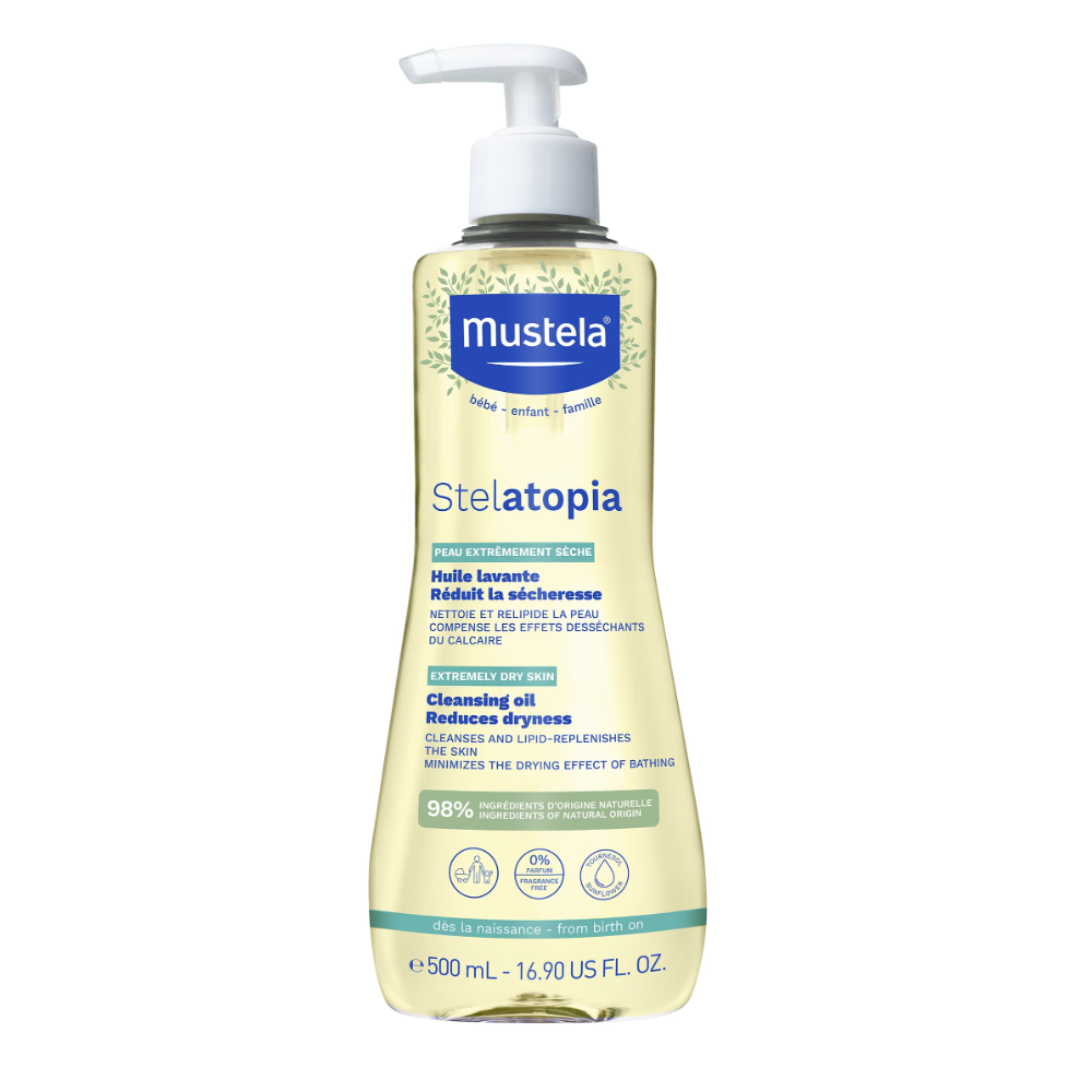 Mustela, Stelatopia, Beruhigend, Reinigungsöl, 500 ml
