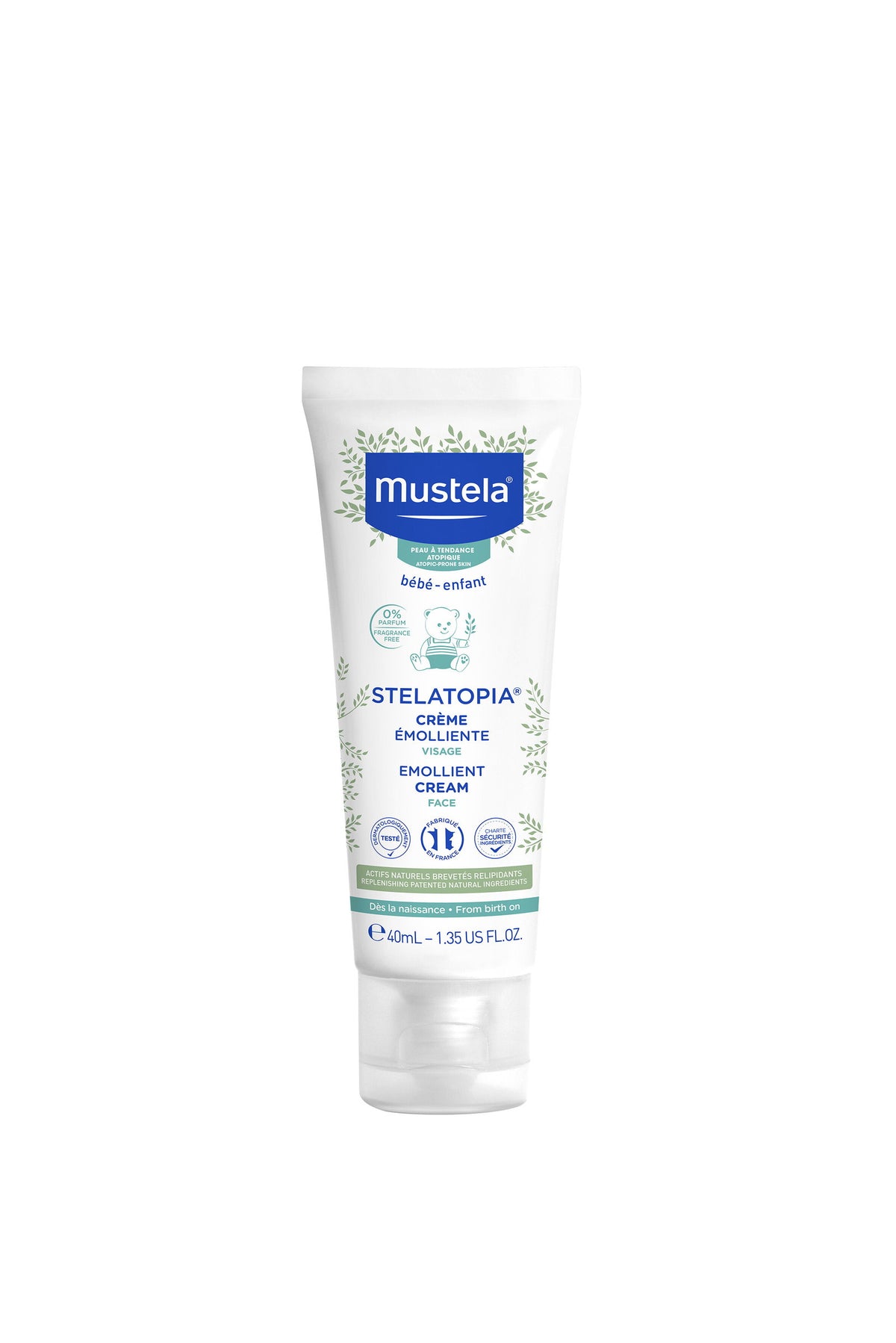 Mustela, Stelatopia, Sonnenblume, Emolliens, Sahne, Für das Gesicht, 40 ml