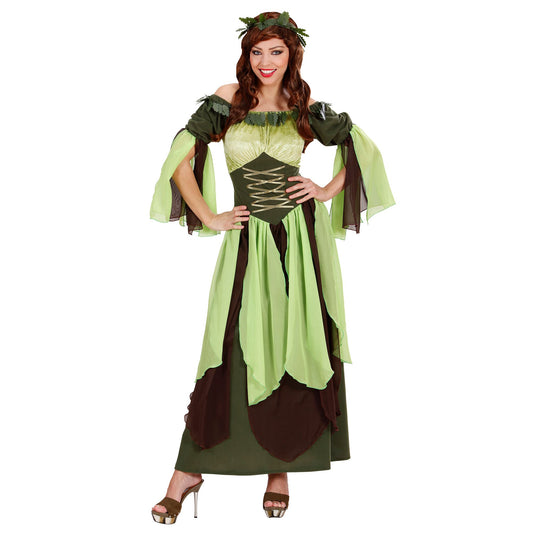 "MUTTER NATUR" (Kleid, Kopfbedeckung) – Vorderansicht