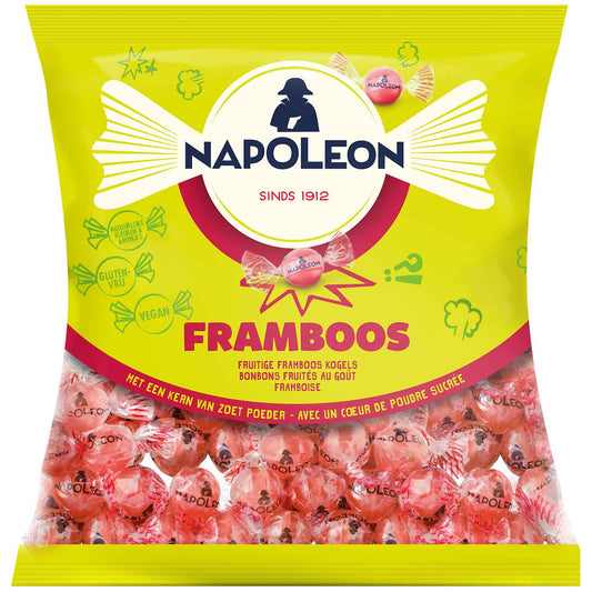 Napoleon Framboos Bonbons 1kg Himbeer Brause Bonbons – Produktansicht
