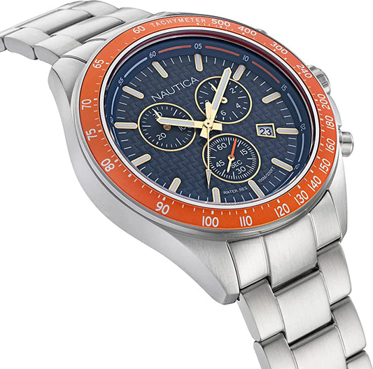 NAUTICA NAPOBF117 Multifunction - Case: 47 mm - Armbanduhr 47 mm Silber ansicht-2