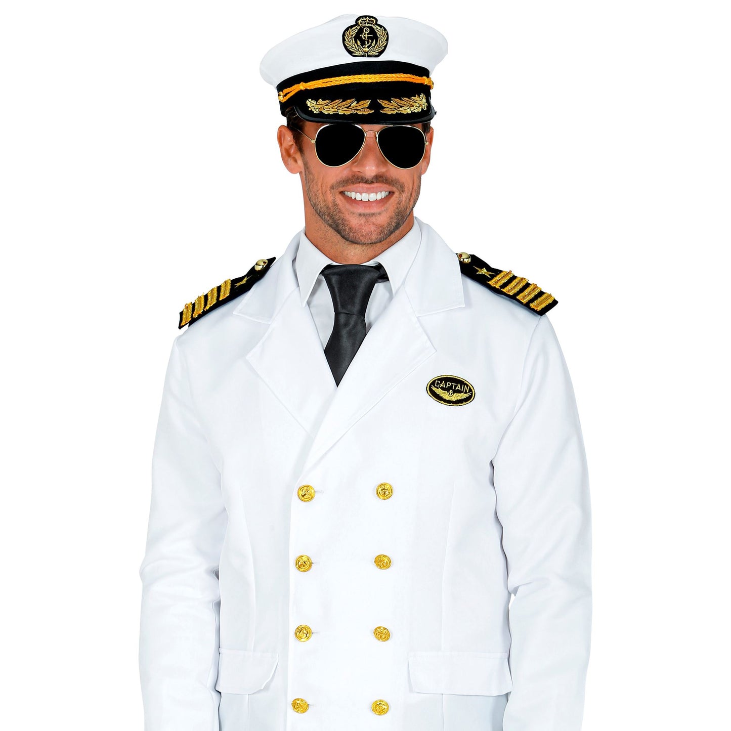 "NAVY CAPTAIN" (Mütze, Epauletten, Brille) – Ansicht 5