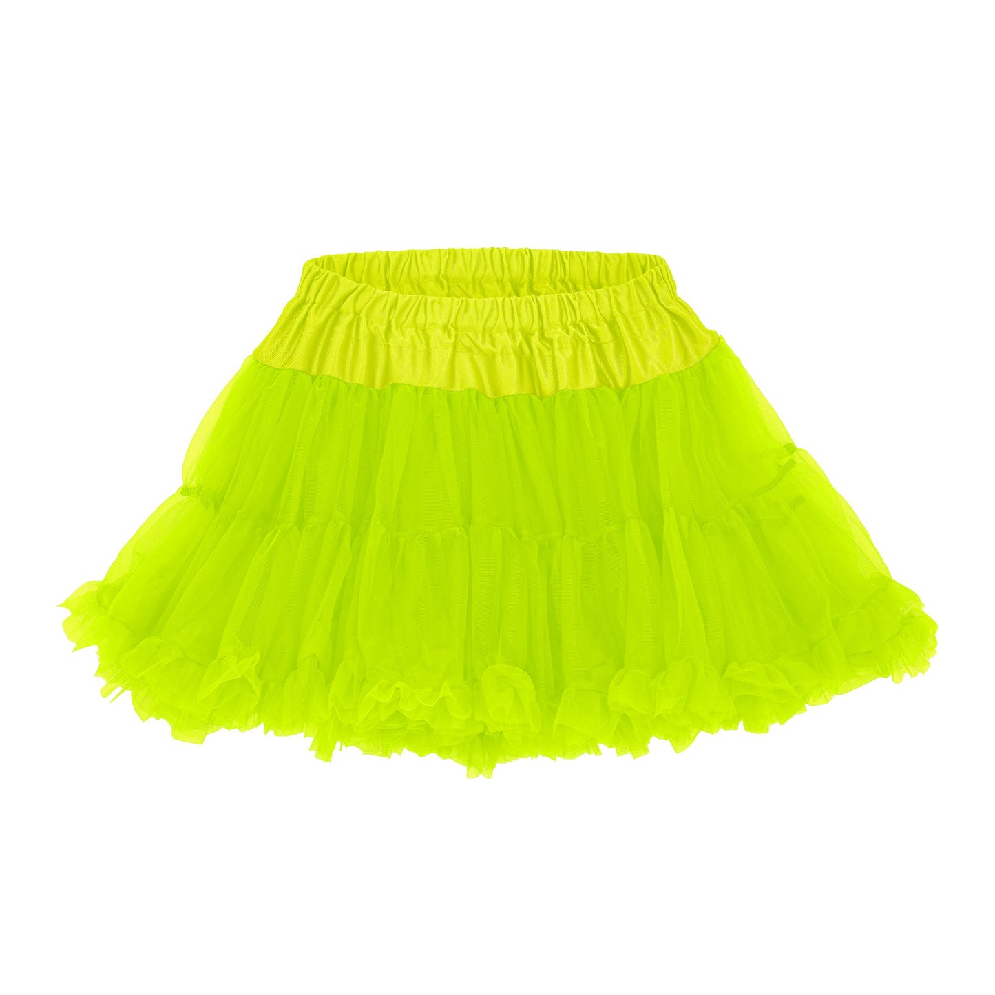 "NEON GELBER TUTU PETTICOAT" weicher mehrlagiger Tüll – Ansicht 7